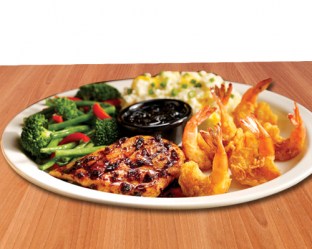 Fridays Signature Whiskey-Glaze  Chicken & Shrimp combo-01